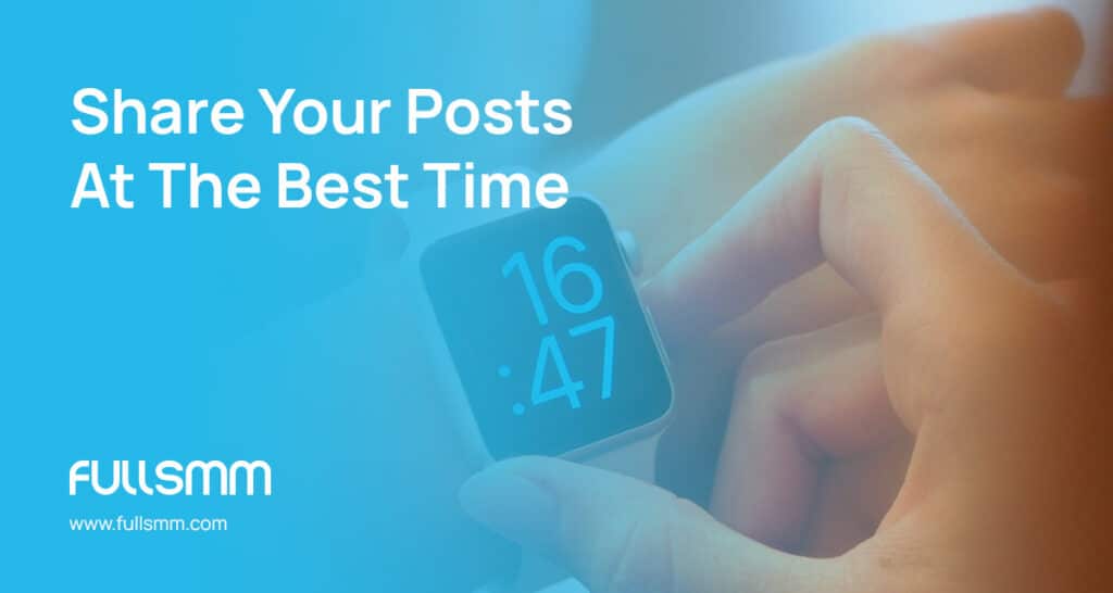 share your post at the best time